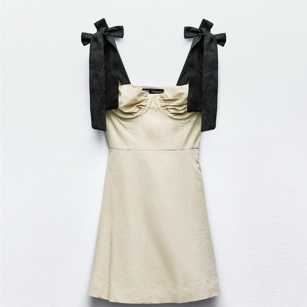 ZARA Ruffled Mini Dress - Picture 8 of 10